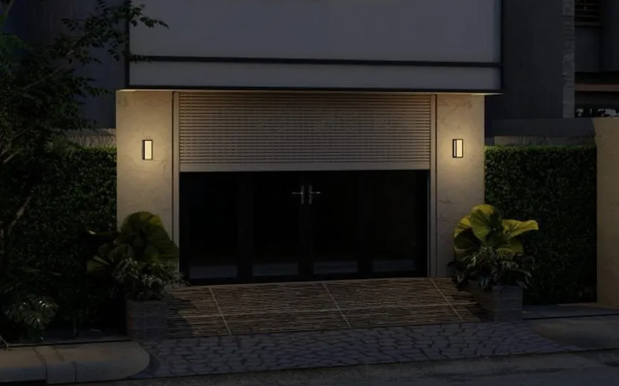 Faro 250 vegglampe utendørs Colour Switch 9W IP65 Dimbar - Antrasitt grå