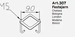 Festejern/betongforankring art 307