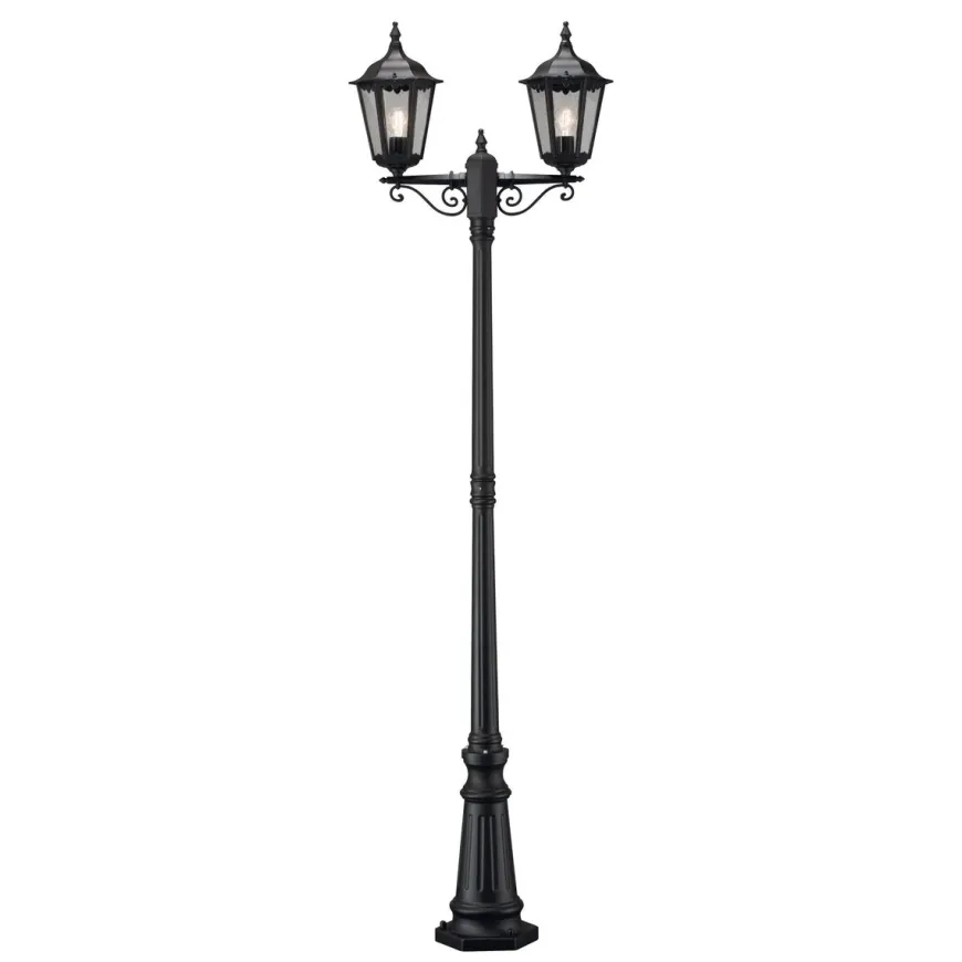 Firenze 2-arm stolpe - Svart 220cm