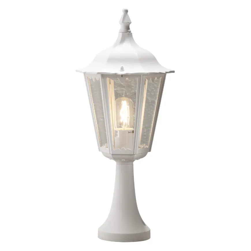 Firenze portstolpe 55 cm - Hvit