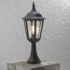 Firenze portstolpe 55 cm - Svart