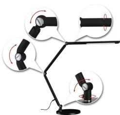 Flexbar skrivebordslampe 9,5W 3000 Kelvin - 3-step dim