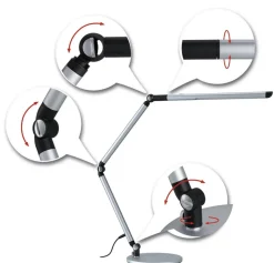 Flexbar skrivebordslampe 9,5W 3000-6500 Kelvin - 3-step dim