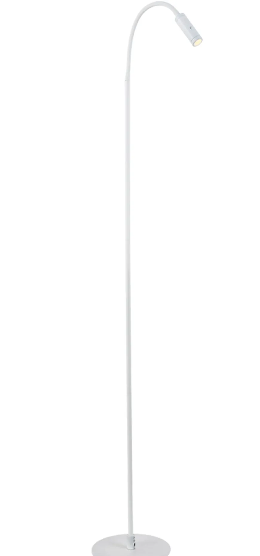 Flexi gulvlampe 3W Dimbar - Hvit