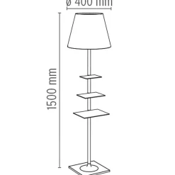 Flos Bibliotheque Nationale gulvlampe