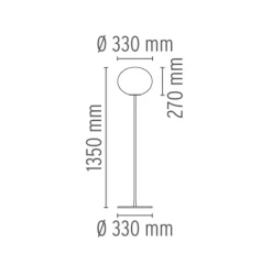 Flos Glo-Ball F1 gulvlampe