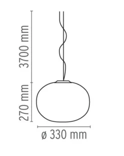 Flos Glo-Ball S1 taklampe - 33cm