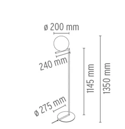 Flos IC F1 gulvlampe