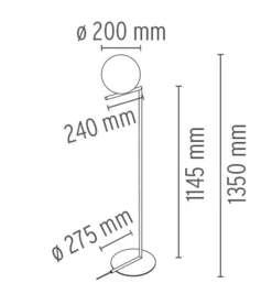 Flos IC F1 gulvlampe