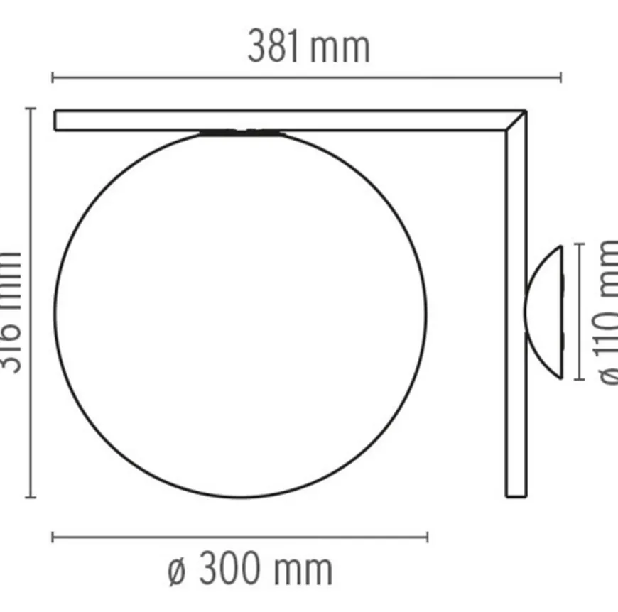 Flos IC Lights C/W2 vegglampe
