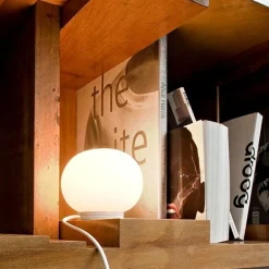 Flos Mini Glo-Ball bordlampe 11cm med Av/På-bryter