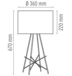 Flos Ray bordlampe - glass
