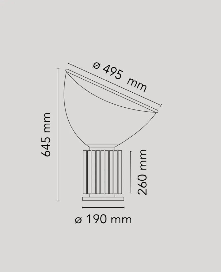 Flos Taccia bordlampe LED (PMMA)
