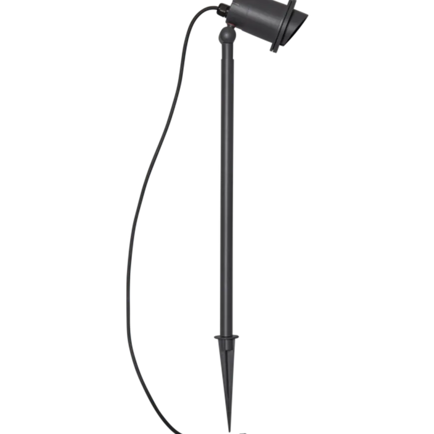 Focus uplight på spyd 67 cm utendørs GU10 IP44 - Svart