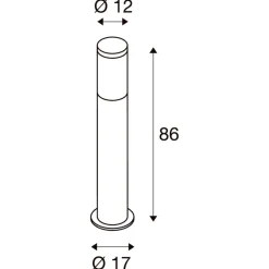 F-pol pullert 86 cm IP54