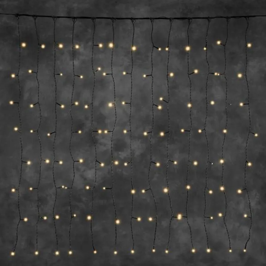 Gardinslynge 1m x 1m - Amber LED - 31V system