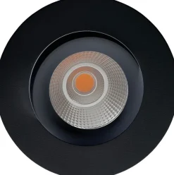 Georgia 360 lavtbyggende downlight 7W 2700K RA97 Dimbar IP44 - Svart