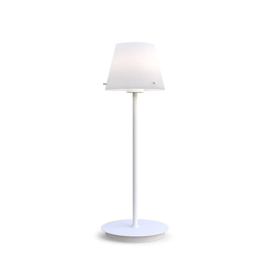 Gil bordlampe 33,5 cm - Opal/Hvit
