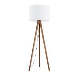 Grand gulvlampe - Valnøtt
