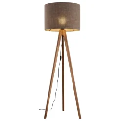 Grand gulvlampe - Valnøtt