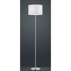 Hotel gulvlampe - Nikkel/Hvit