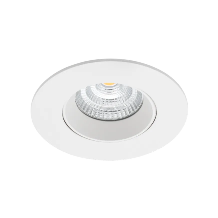Icarus lavtbyggende downlight Isosafe 7W RA95 2700K 68-83 mm dimbar - Hvit