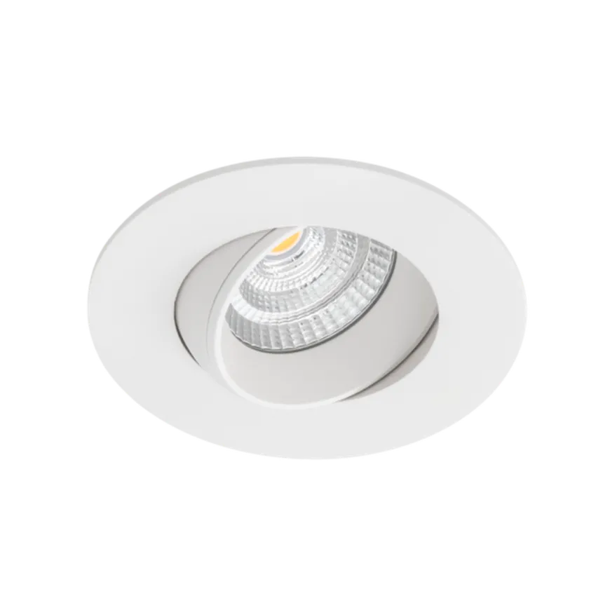 Icarus lavtbyggende downlight Isosafe 7W RA95 2700K 68-83 mm dimbar - Hvit