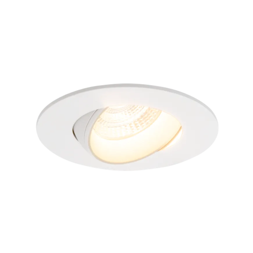 Icarus lavtbyggende downlight Isosafe 7W RA95 2700K 68-83 mm dimbar - Hvit