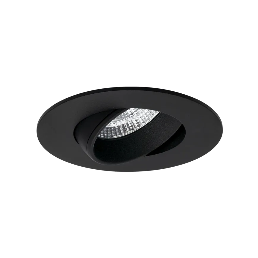 Icarus lavtbyggende downlight Isosafe 7W RA95 2700K 68-83 mm dimbar - Svart
