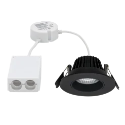 Icarus lavtbyggende downlight Isosafe 7W RA95 2700K 68-83 mm dimbar - Svart