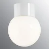 Ifø Classic Glob 15 cm taklampe 6W led IP54 - Hvit/Opal glass