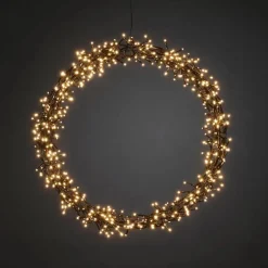 Julekrans 50 cm 600 led dimbar