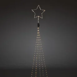 Juletrebelysning med toppstjerne 274 Led
