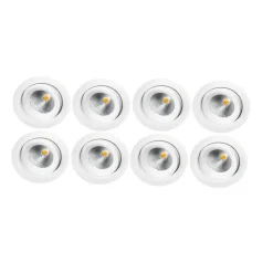 Junistar Eco IsoSafe 8 pack 6W LED 2700K