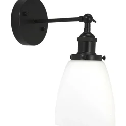 Kappa vegglampe - Svart/Opal