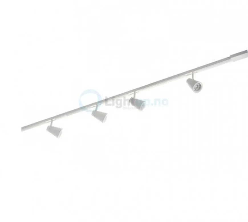 Komplett 2m Zip Zoom 4x6W dimtowarm m/endetilkobling - matthvit
