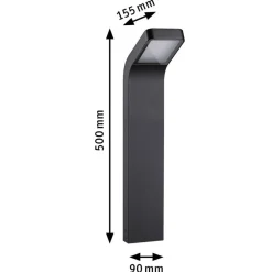 Kulma pullert utendørs IP44 7,5W 3000 Kelvin 50 cm
