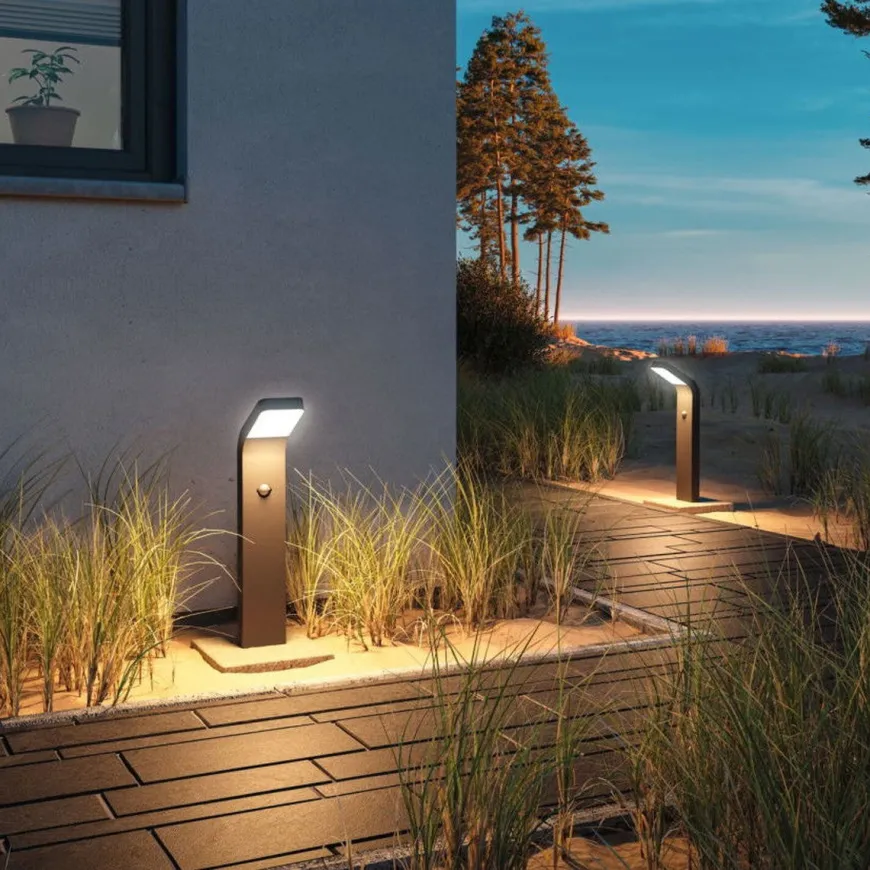 Kulma pullert utendørs IP44 7,5W 3000 Kelvin 50 cm - Sensor
