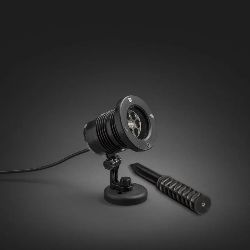 Laserlampe fargede julemotiv IP44 utendørs