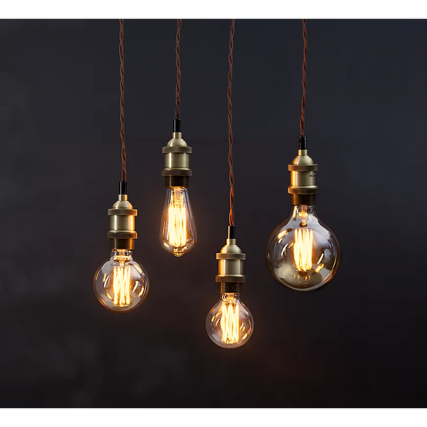 LED-pære 3,7W dimbar, Vintage Gold 80mm