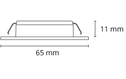 LEDstar Slim CV 24V Hvit 4,5W LED 2700K IP65