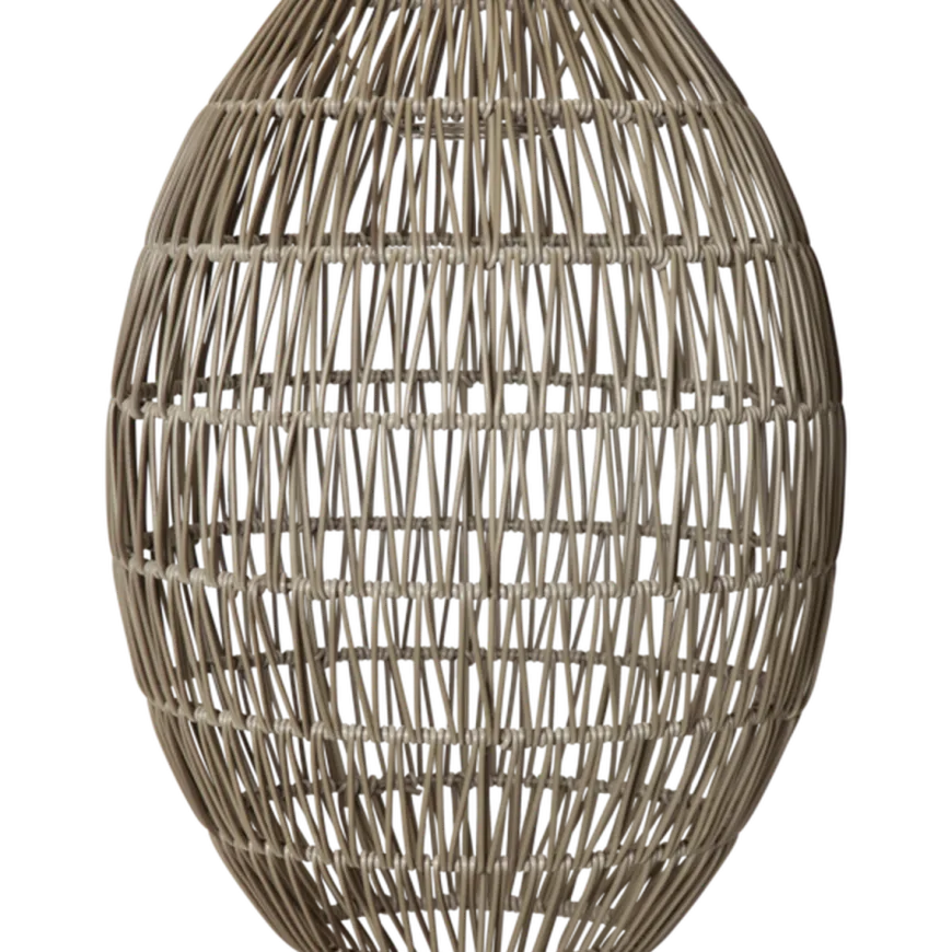 Linde utendørs lampeskjerm 30 cm IP44 - Grå/beige