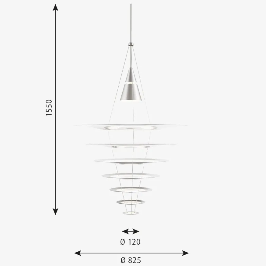 Louis Poulsen Enigma taklampe Ø82
