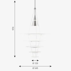 Louis Poulsen Enigma taklampe Ø54