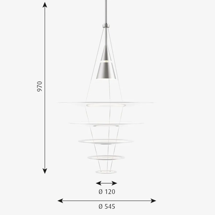 Louis Poulsen Enigma taklampe Ø54
