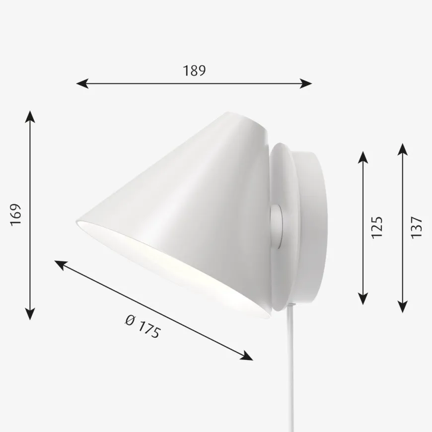 Louis Poulsen Keglen vegglampe