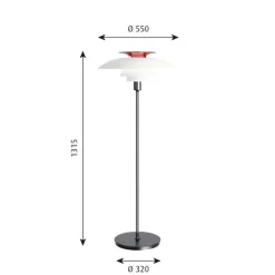 Louis Poulsen PH 80 gulvlampe