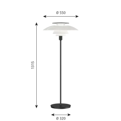 Louis Poulsen PH 80 gulvlampe