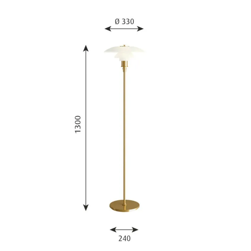 Louis Poulsen PH 3½-2½ gulvlampe