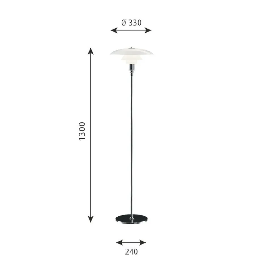 Louis Poulsen PH 3½-2½ gulvlampe